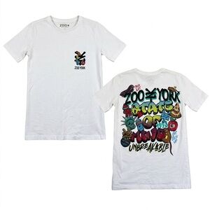 Zoo York White Multicolor Graphic Kids T-Shirt